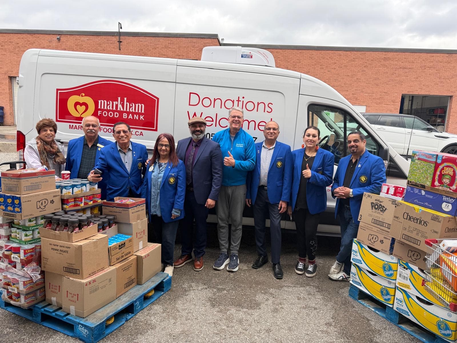 Food donation to Markham Food Bank